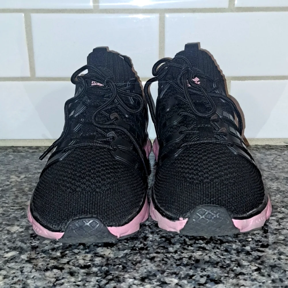 RBX Live Life Active Black/Pink Mesh Lace Up Sneakers. Size 9 - Picture 4 of 10